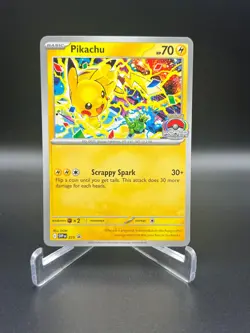 2x Pikachu Promo 2025 World Championships SVP EN 225 Pokemon Worlds NEW PROMO - Image 2
