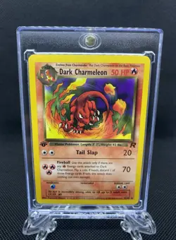 2000 Pokemon Team Rocket 1st Edition Dark Charmeleon 32/82 in OneTouch Case - Image 1