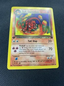 2000 Pokemon Team Rocket 1st Edition Dark Charmeleon 32/82 in OneTouch Case - Image 5