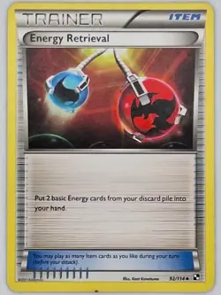 Energy Retrieval 92/114 Pokemon - Black and White MP - Image 1