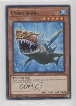 Cyber Shark 1st Ed. YuGiOh Legendary Duelists: Duels from the Deep 00em - Image 1