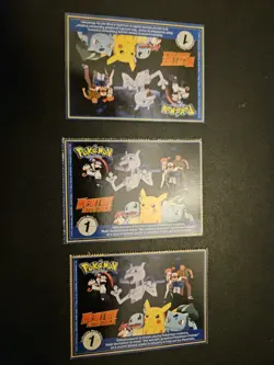 Lot of 3 Pokemon Poke Trivia Burger King Cards 1999 Venusaur Bulbasaur Ivysaur - Image 2