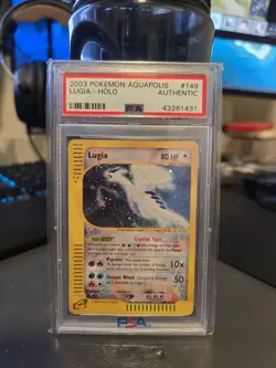 Pokemon Lugia Aquapolis Crystal Type Holo Rare #149 PSA Authentic - Image 1