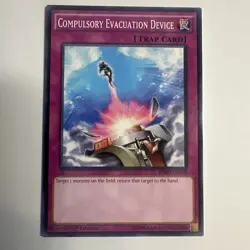 3x HSRD-EN058 COMPULSORY EVACUATION DEVICE COMMON 1ST EDITION YuGiOh CARD - Image 1