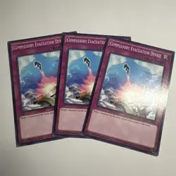 3x HSRD-EN058 COMPULSORY EVACUATION DEVICE COMMON 1ST EDITION YuGiOh CARD - Image 4