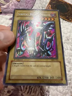 Yugioh! 4X Serpent Night Dragon’s MRL-103 Secret Rare VINTAGE 1st Edition - Image 2