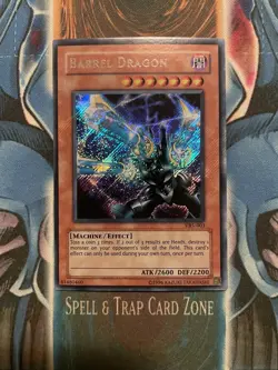 YuGiOh Konami 2002 VB5-003 Barrel Dragon Secret Rare ASIAN ENGLISH Promo NM - Image 1