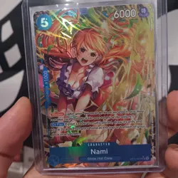 Nami Alternate Art OP11-041 L a Fist of Divine Speed Foil One Piece Card Game - Image 1