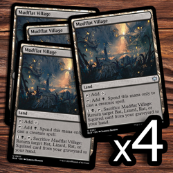 4x Mudflat Village - Near Mint - Bloomburrow - Magic the Gathering - Image 1