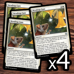 4x Dewdrop Cure - Near Mint - Bloomburrow - Magic the Gathering - Image 1