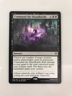 Command the Dreadhorde MTG Magic the Gathering Card NM Near Mint War Spark - Image 1