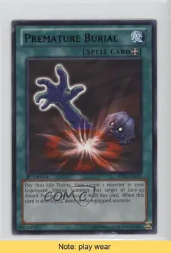 Premature Burial 1st Ed. YuGiOh Battle Pack 2: War of the Giants #BP02-EN135 0g4 - Image 1