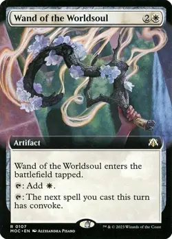 MTG WAND OF THE WORLDSOUL EXTENDED ART March of the Machine NM - Image 1