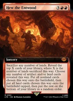 Magic The Gathering MTG HEW THE ENTWOOD EXTENDED ART The Lord of the Rings NM - Image 1