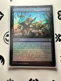 CONSUMED BY GREED (FOIL) (BLB) Bloomburrow - MTG - NM - Image 2