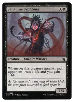 MTG Sanguine Syphoner | #68 Foundations | English - Image 1