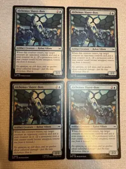 2025 SDCC Magic The Gathering x Spider-Man Alchemax Slayer-Bots #0005 Playset x4 - Image 1