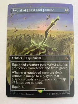 Sword of Feast and Famine (0124) (Borderless Foil) MTG: Assassins Creed (ACR) - Image 1