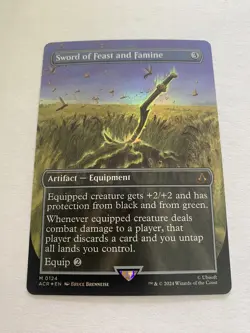 Sword of Feast and Famine (0124) (Borderless Foil) MTG: Assassins Creed (ACR) - Image 2