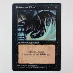 MTG Dark Ritual Schwarzer Ritus German Revised Magic Card Shipping Included - Image 1