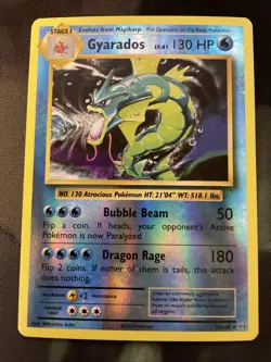 Gyarados 34/108 - XY Evolutions 2016 Reverse Holo Rare - Pokemon Card Water Type - Image 1