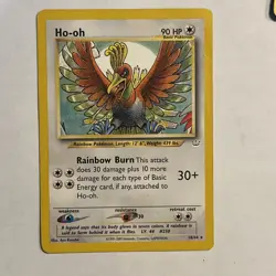 Pokemon TCG Ho-Oh Neo Revelation Card 18/64 Regular Basic - Image 1