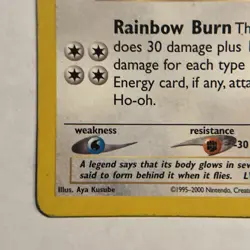 Pokemon TCG Ho-Oh Neo Revelation Card 18/64 Regular Basic - Image 5