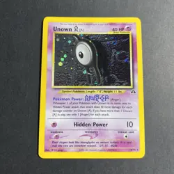 Unown A - 14/75 - Pokemon Neo Discovery Unlimited Holo Rare Card WOTC LP - Image 1