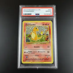 PSA 10 Charmander 001/034 Pokemon Classic Collection English Holo Graded Card - Image 1