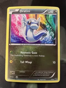Dratini 2/20 Holo Rare Dragon Vault Pokemon Card Dragon Type Basic Gen1 - Image 1
