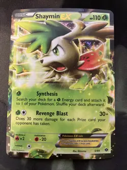 Shaymin EX BW Next Destinies 5/99 Pokemon Card Grass Type Basic - Image 1