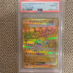PSA 10 Pikachu ex UR 236/187 SV8a Terastal Fest ex - Pokemon Card Japanese 2024 - Image 1