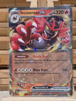 Pokemon Incineroar EX TCG 34/162 Temporal Forces Double Rare Card MINT/NEAR MINT - Image 1