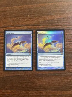 MTG Swan Song Theros Holofoil Playing Cards 2x Magic The Gathering 65/249 WOTC - Image 1