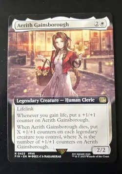 MTG Final Fantasy Aerith Gainsborough Borderless Magic Commander NM - Image 1