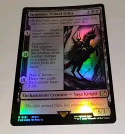 Summon: Primal Odin (Foil) 0121 (R) MTG Final Fantasy (FIN) (EN) Rare - Image 3