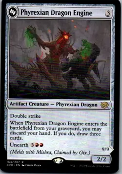 Phyrexian Dragon Engine #163 (NM) Brothers' War BRO Magic MTG - Image 1