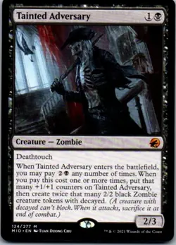 MTG Tainted Adversary Innistrad: Midnight Hunt Regular NM - Image 1