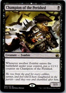 Champion of the Perished #91 (NM) Midnight Hunt MID Magic MTG - Image 1