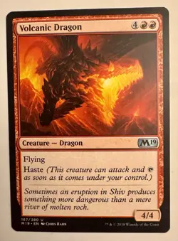 Volcanic Dragon (167) Core Set 2019 M19 MTG Magic - Image 1