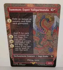 Summon: Esper Valigarmanda (Borderless) MTG Commander FINAL FANTASY 0198 NM - Image 2