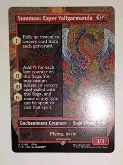 Summon: Esper Valigarmanda (Borderless) MTG Commander FINAL FANTASY 0198 NM - Image 3