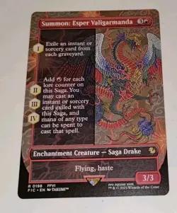 Summon: Esper Valigarmanda (Borderless) MTG Commander FINAL FANTASY 0198 NM - Image 4