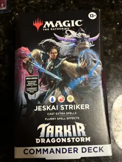 MTG Tarkir Dragonstorm - Jeskai Striker Commander Deck Sealed - Image 1