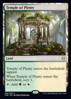 Temple of Plenty -Foil Near Mint MTG Theros Beyond Death - Image 1