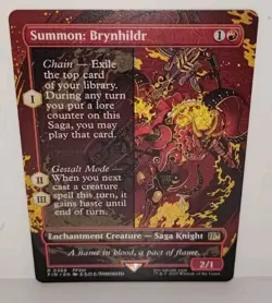 Summon: Brynhildr (Borderless) Final Fantasy MTG Regular Rare 0366 (NM) - Image 2