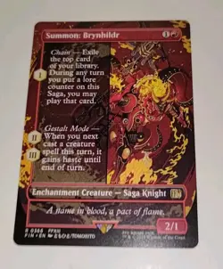 Summon: Brynhildr (Borderless) Final Fantasy MTG Regular Rare 0366 (NM) - Image 4