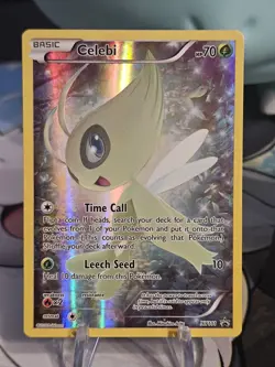 Pokemon Celebi XY111 XY Mythical Collection Full Art Holo LP - Image 1