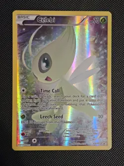 Pokemon Celebi XY111 XY Mythical Collection Full Art Holo LP - Image 2