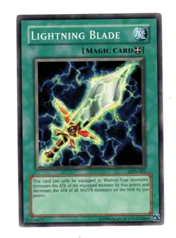 Yu-Gi-Oh! TCG Lightning Blade LON-022 - Labyrinth Of Nightmare - Vintage Yugioh - Image 1